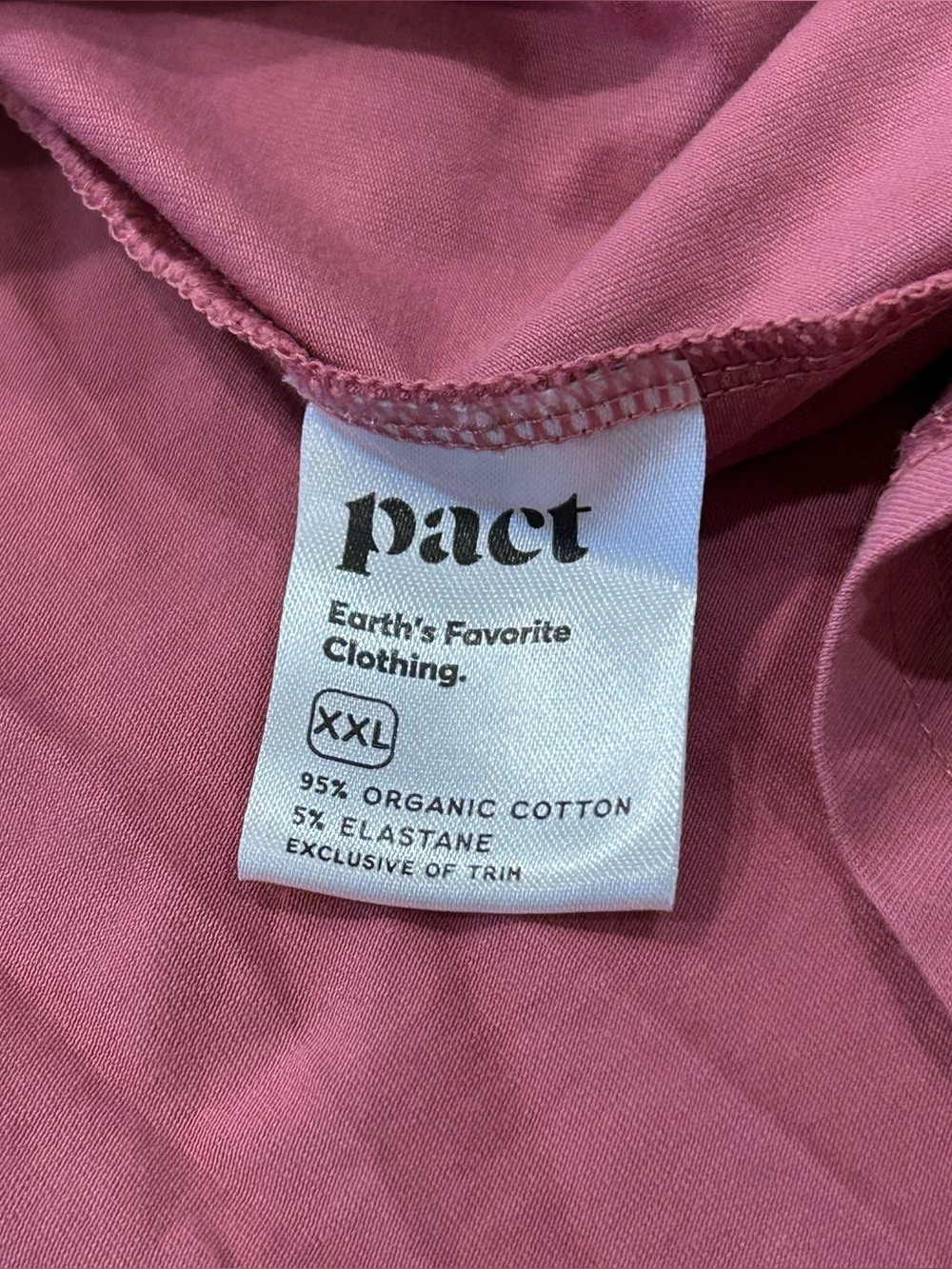 Pact Fit and Flare Chunky Tie Back Rosebud Pink Knee Length Dress - Women’s XXL - Picture 4 of 6